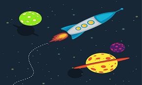 Creative space vector illustration Creative space vector illustration